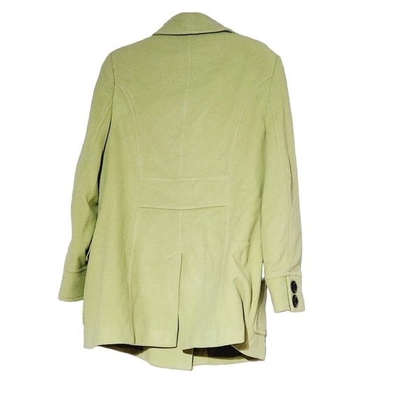 TRIBAL Mint Green Wool/Angora Peacoat Jacket Size: 14 - Picture 5 of 10